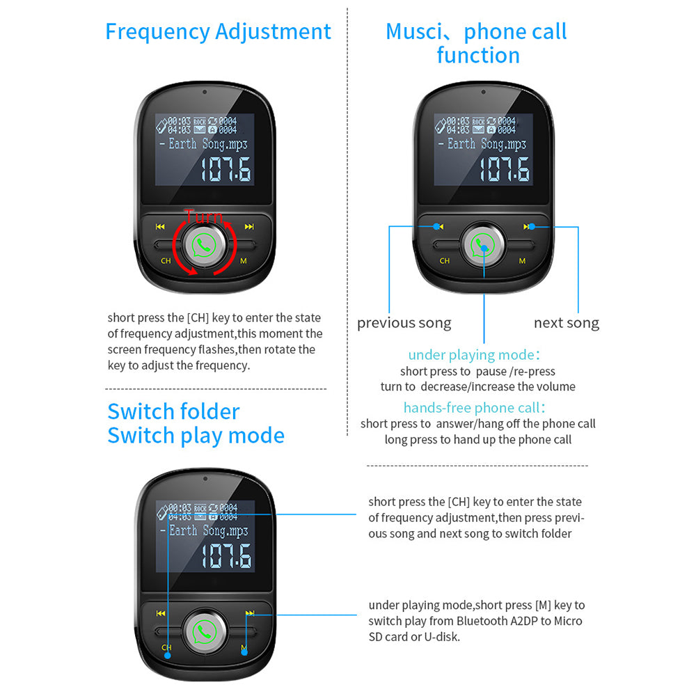 HY92 Car Bluetooth FM Transmitter Dual USB Fast Charger Car MP3 Player Car Kit Accessories with Song Lyrics Digital Display HY92 Car Bluetooth FM Transmitter Dual USB Fast Charger Car MP3 Player Car Kit Accessories with Song Lyrics Digital Display